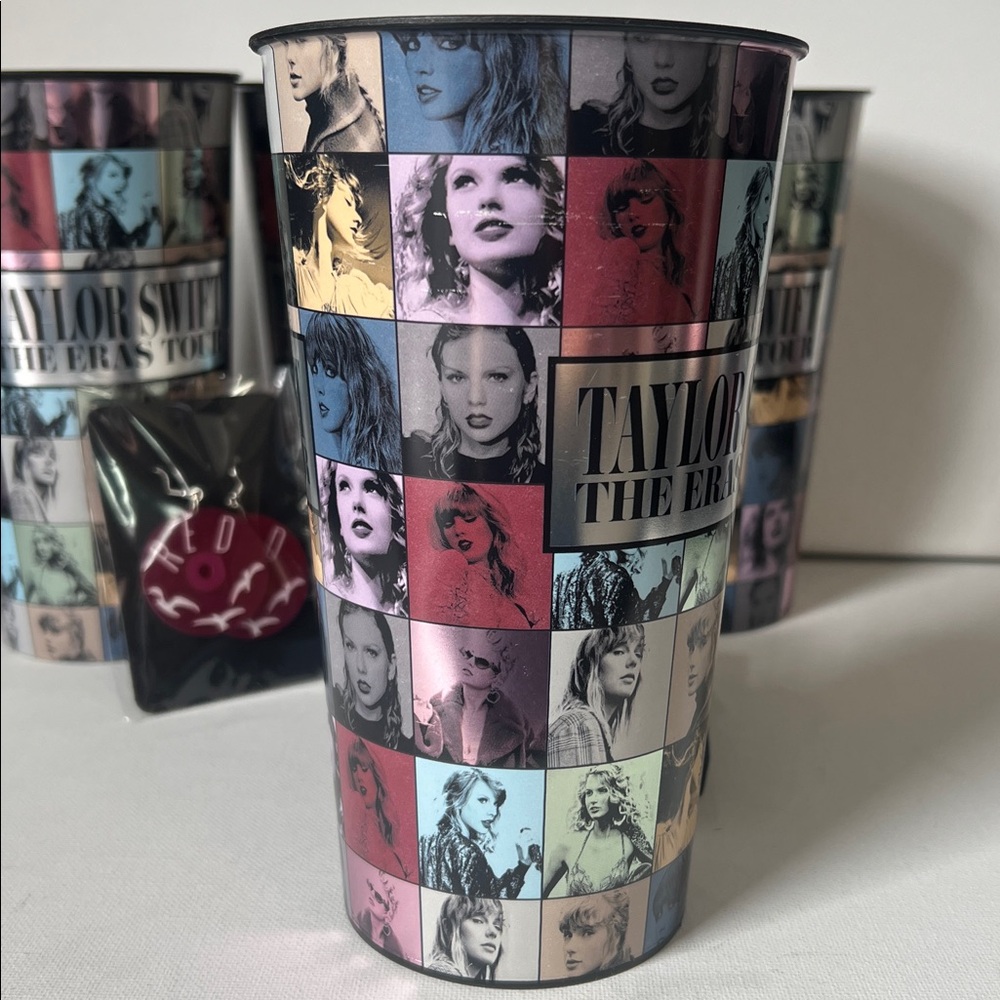 Taylor Swift The Eras Tour Tumblers, Swiftie Bag Charms and Red Album Earrings - Picture 5 of 6